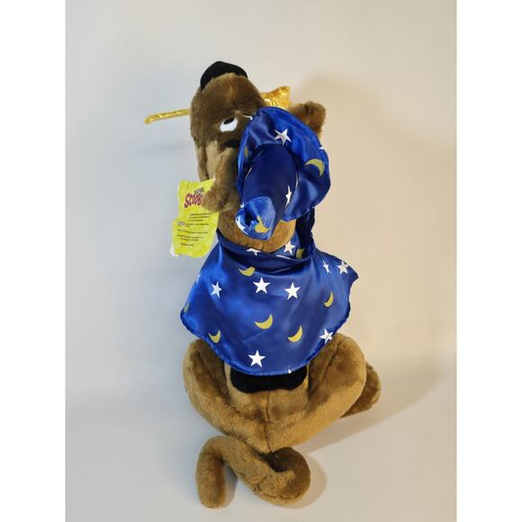 Scooby Doo 24" Vintage Plush 2002 Wizard Hat And Cape Robe Stars Blue - Picture 7 of 11